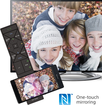 Coloca tu tel&eacute;fono Xperia™ compatible con NFC cerca del control remoto One-touch
